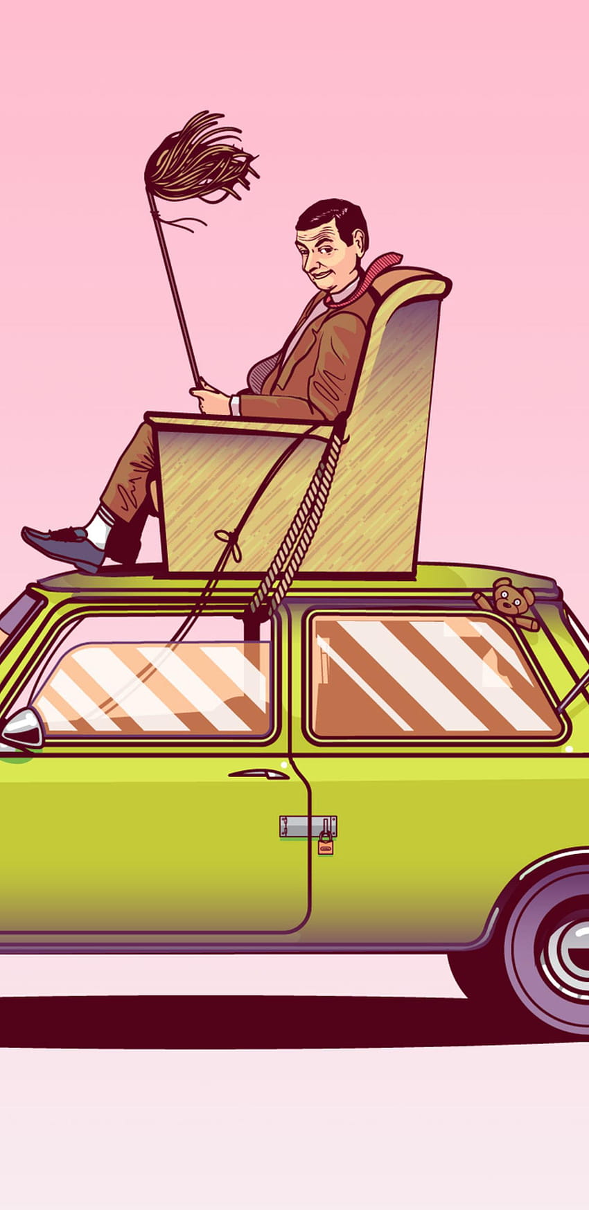 Mr Bean Sitting On Top Of His Car Vector Art, mrbean cartoon iphone HD  phone wallpaper | Pxfuel