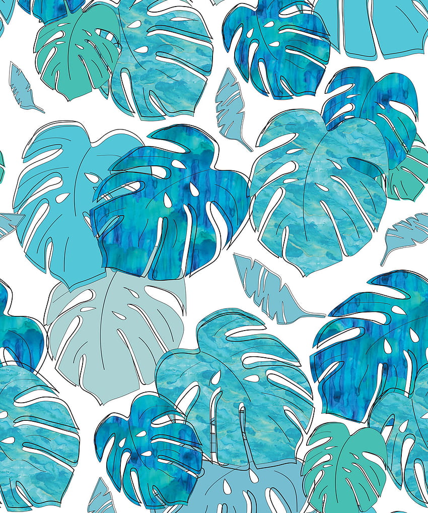 Tropicale Design • A Bold Monstera Tropical • Milton & King, tropical pattern HD phone wallpaper