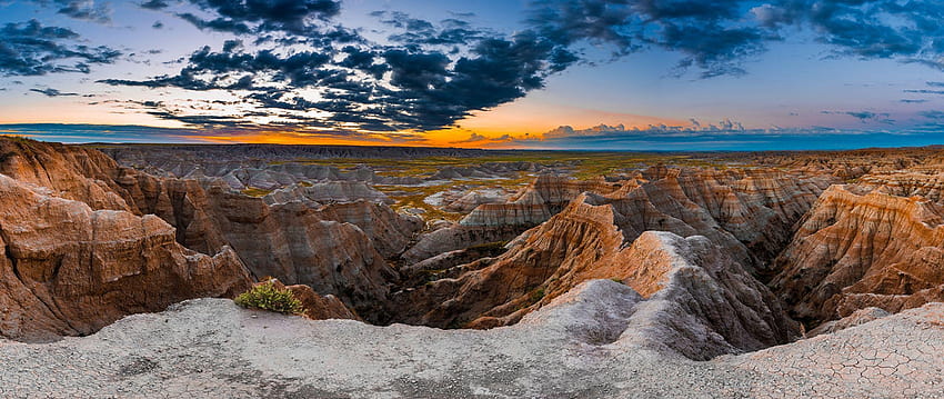 USA Badlands National Park South Dakota Nature 2560x1080 HD wallpaper