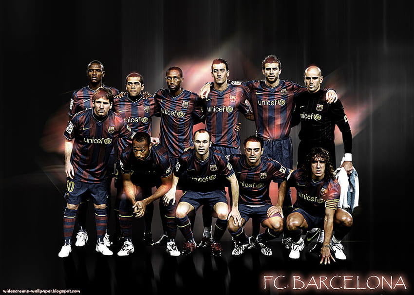 For Your Computer and Mobile Phones: New Barcelona Football Club Squad 2012 HD wallpaper