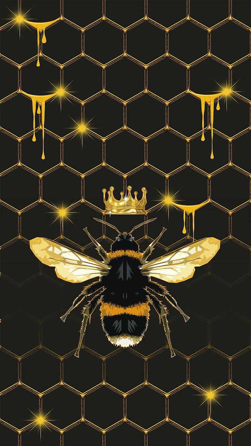 aesthetic bee HD phone wallpaper