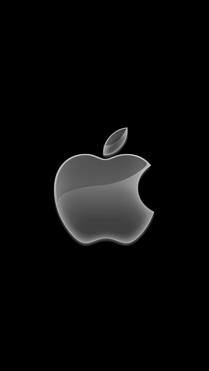 Apple logosu siyah havalı, android hitam HD telefon duvar kağıdı