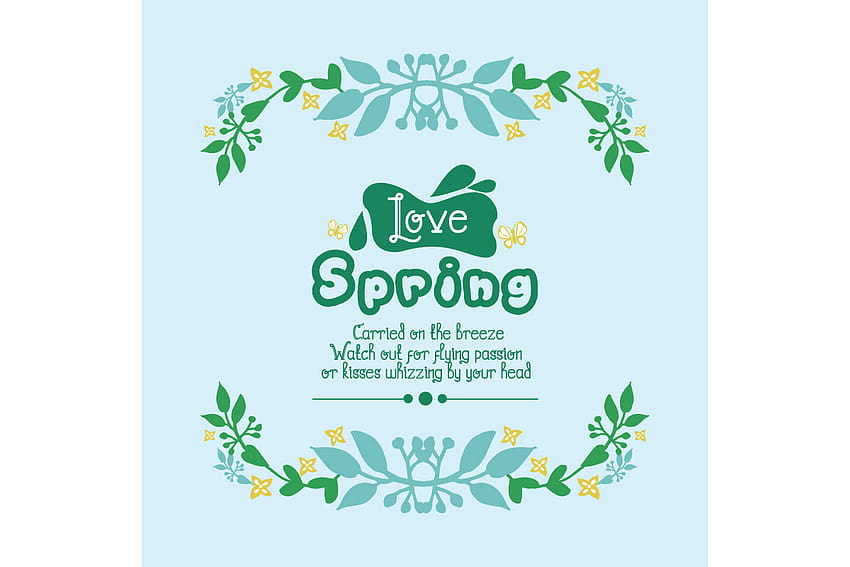 Cute Love Spring Poster Design Graphic by stockfloral · Creative Fabrica HD wallpaper