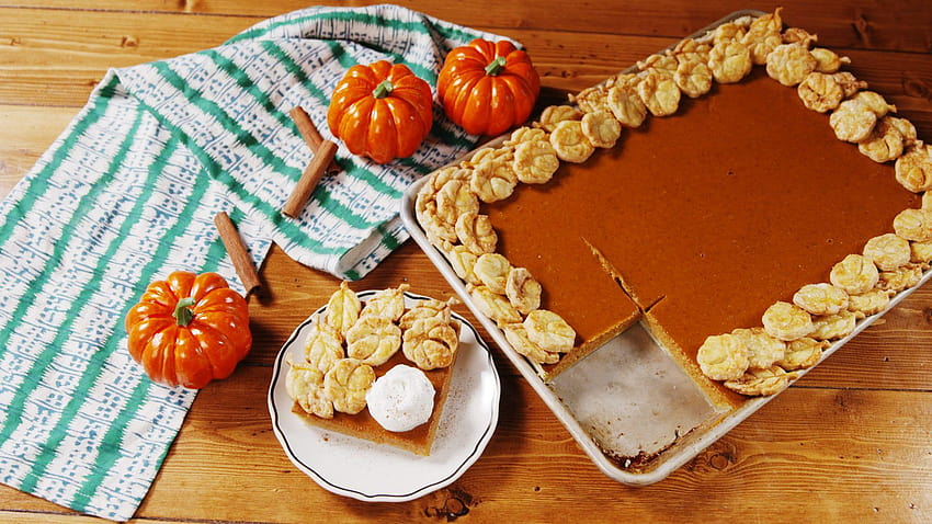Sheet Pan Pumpkin Pie, pumpkin pie thanksgiving HD wallpaper