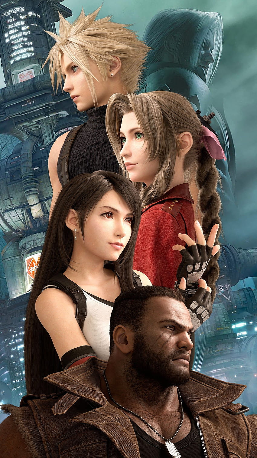 FF7 Remake Portrait, Final Fantasy VII Original HD-Handy-Hintergrundbild