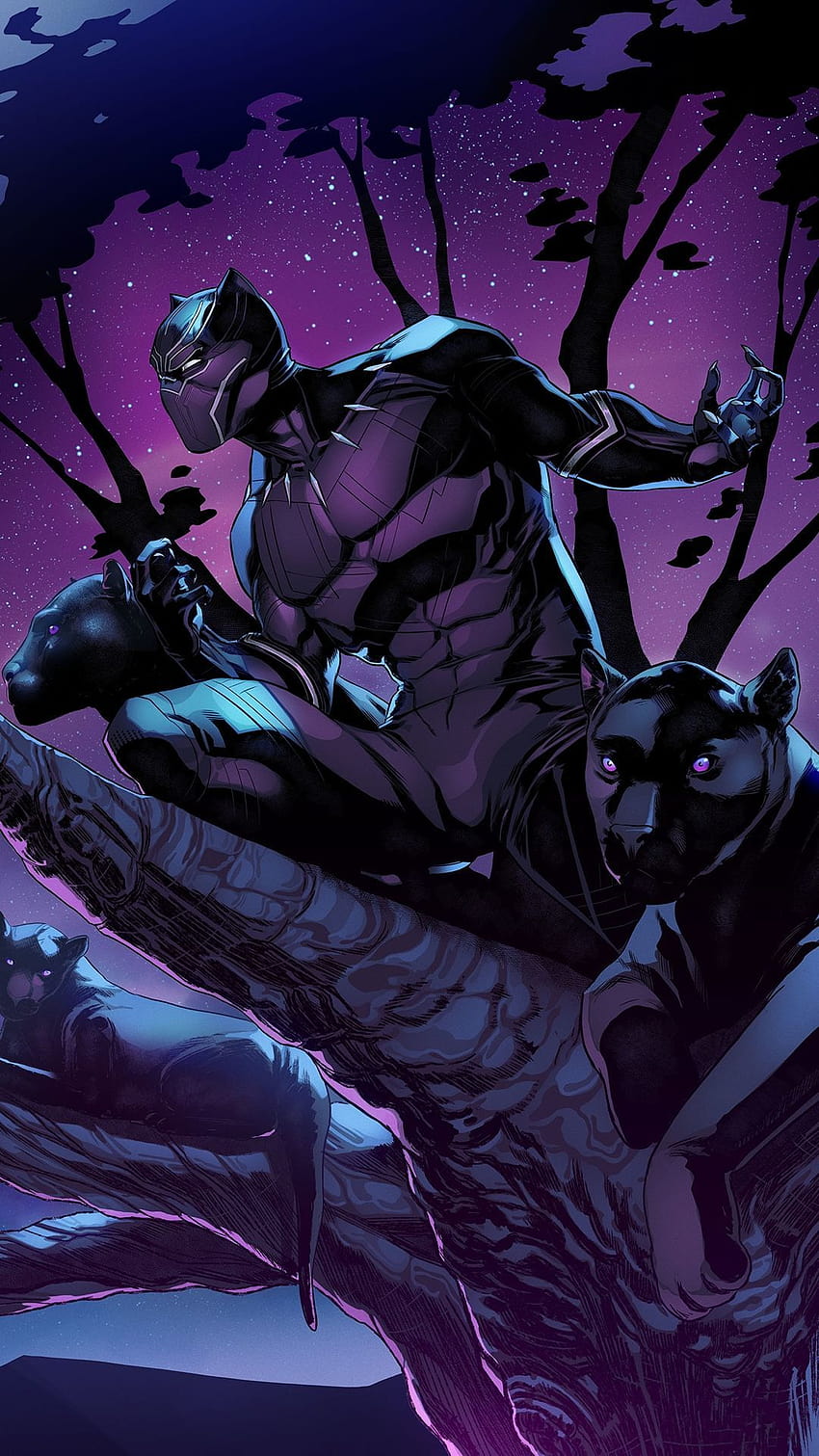Black Panther Art Marvel Comic HD Phone Wallpaper Pxfuel